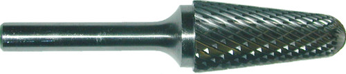 TRU-CUT CARBIDE BURR TREE SHAPE DOUBLE CUT 1/4 SHANK 1/4 DIA X5/8 HEAD LENGTH (Pack of 1 pc) Part No. CBSL-1