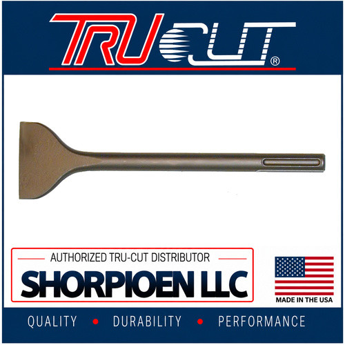 TRU-CUT SCALING CHISEL FORGED SDS-MAX 3X12 (Pack of 1 pc) Part No. CS12TEX3