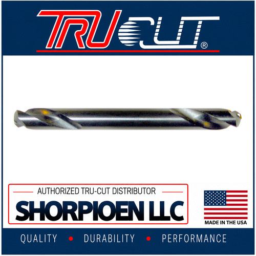 TRU-CUT BODY PANEL DRILL BIT DOUBLE END HSS 135 SPLIT POINT 3/16 .1875 DEC (Pack of 1 pc) Part No. DE.187
