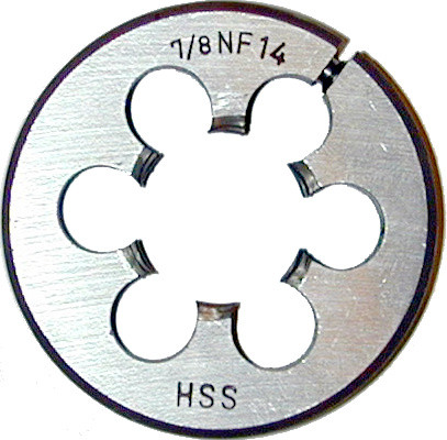 TRU-CUT ROUND DIE ADJUSTABLE HSS 5/8-16 NF AS PRINTED PART # INDICATES 18 (Pack of 1 pc) Part No. DR.625X18
