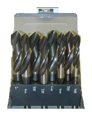 TRU-CUT DRILL BIT SET 8 PC SILVER & DEMING SET 9/16 THRU 1 BY 16THS (Pack of 1 pc) Part No. M-8SD