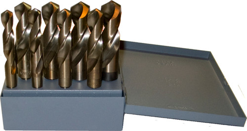 TRU-CUT DRILL BIT SET 8 PC SILVER & DEMING SET 9/16 THRU 1 BY 16THS COBALT (Pack of 1 pc) Part No. M-8SDC