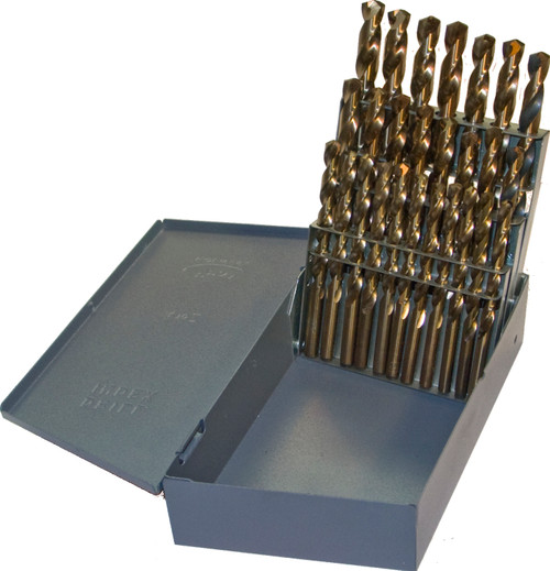 TRU-CUT DRILL BIT SET 26 PC COBALT SET LETTER A THRU Z METAL INDEX (Pack of 1) Part No. MCOB-26