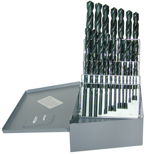 TRU-CUT DRILL BIT SET 29 PC REDUCED SHANK SET 1/16 THRU 1/2 BY 64THS WITH 1/4 SHANKS (Pack of 1 pc) Part No. MQ-29