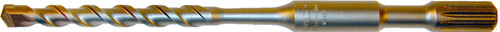TRU-CUT SPLINE SHANK CARBIDE TIPPED MASONRY DRILL BIT THUNDERTWIST SINGLE CUTTER 7/16X14 (Pack of 1 pc) Part No. PB43714