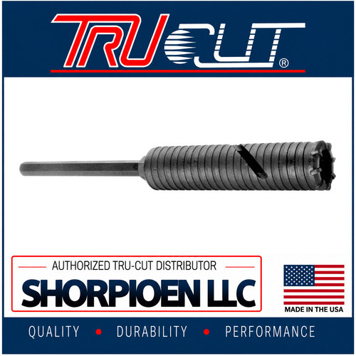 TRU-CUT CORE DRILL PERCUSSION PC TAPER FIT 1-3/4 (Pack of 1) Part No. PC1750