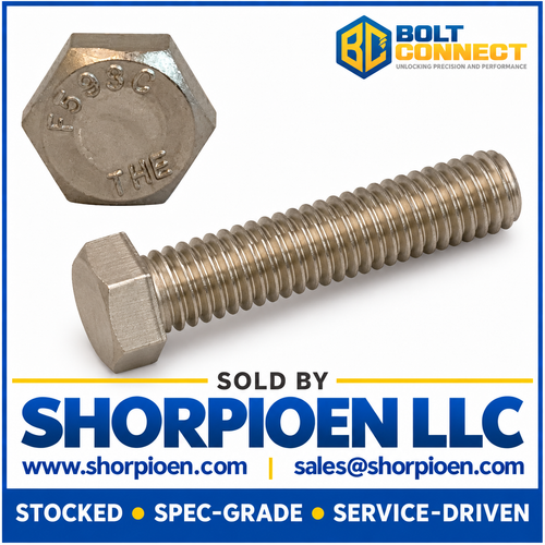3/8-16X3 Hex Tap Bolt Fully Threaded 18-8 Stainless Steel (Pack Qty 100) BC-3748BHT188