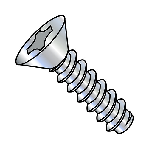 2-32X1/4 Phillips Flat Self Tapping Screw Type B Fully Threaded Zinc (Pack Qty 10,000) BC-0204BPF