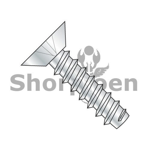 6-20X1/4 Phillips Flat Undercut Self Tapping Screw Type B Fully Threaded Zinc (Pack Qty 10,000) BC-0604BPU