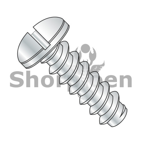 4-24X3/8 Slotted Pan Self Tapping Screw Type B Fully Threaded Zinc (Pack Qty 10,000) BC-0406BSP