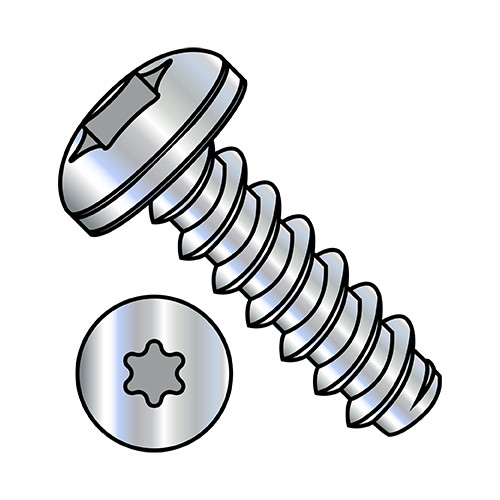 10-16X3/8 6 Lobe Pan Self Tapping Screw Type B Fully Threaded Zinc (Pack Qty 8,000) BC-1006BTP