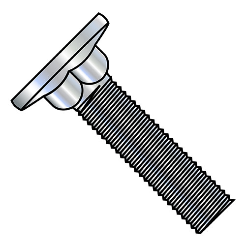 1/4-20X1 7/8 Carriage Bolt Flat Head Diameter .570-.640 Head Hgt .078-.107 Full Thread Zinc (Pack Qty 1,200) BC-1430CF