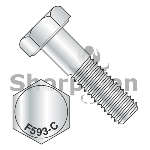 1/4-20X5/8 Hex Cap Screw 18-8 Stainless Steel (Pack Qty 100) BC-1410CH188