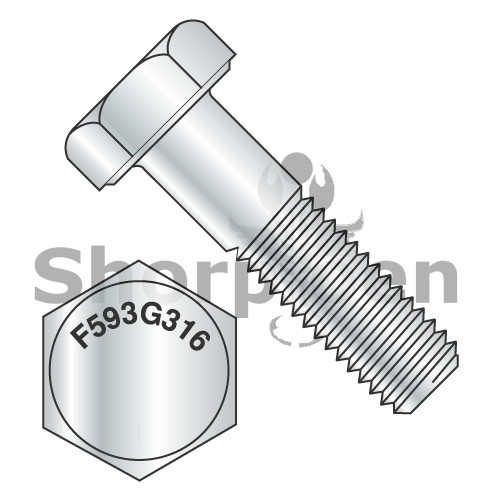 1/4-20X3/4 Hex Cap Screw 316 Stainless Steel (Pack Qty 100) BC-1412CH316
