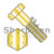 3/4-16X2 Fine Thread Hex Cap Screw Grade 8 Zinc Yellow (Pack Qty 100) BC-7632CH8O