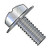 2-56X3/8 Phillips Pan Square Cone Sems Fully Threaded Zinc (Pack Qty 10,000) BC-0206CPP