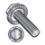 1/4-20X1 1/4 Serrated Hex Flanged Washer Full Thread Grade 5 w/Head Markings Zinc (Pack Qty 1,500) BC-1420MWW5