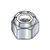M12-1.75 Din 985 Metric Class 8 Nylon Insert Hex Locknut Zinc (Pack Qty 300) BC-M12D985