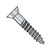 14-10X1 1/4 Phillips Flat Full Body 2/3 Thread Wood Screw Zinc (Pack Qty 1,000) BC-1420DPF
