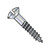 12-11X1 1/2 Slotted Oval Full Body Wood Screw Zinc (Pack Qty 1,800) BC-1224DSO