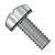 6-32X1/4 Phillips Pan External Sems Machine Screw Fully Threaded 18-8 Stainless Steel (Pack Qty 5,000) BC-0604EPP188