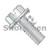 6-32X1/4 Slotted Hex Washer External Sems Machine Screw Fully Threaded Zinc (Pack Qty 10,000) BC-0604ESW