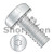6-32X1/2 Six Lobe Pan Head External Tooth Sems Machine Screw Fully Threaded Zinc (Pack Qty 10,000) BC-0608ETP