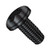 4-40X1/4 Phillips Pan Thread Cutting Screw Type F Fully Threaded Black Oxide (Pack Qty 10,000) BC-0404FPPB