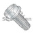 8-32X7/8 Slotted Indented Hex Washer Thread Cutting Screw Type F Fully Threaded Zinc And (Pack Qty 6,000) BC-0814FSW