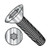 1/4-20X2 Six Lobe Flat Thread Cutting Screw Type F Fully Threaded 18-8 Stainless Steel (Pack Qty 750) BC-1432FTF188