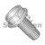 8-32X1/4 Unslotted Indented Hex Washer Thread Cutting Screw Type F Fully Thread 18-8 Stainless (Pack Qty 1,000) BC-0804FW188