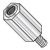 6-32X3/8 Five Sixteenths Hex Male Female Standoff Aluminum (Pack Qty 1,000) BC-310606HMA