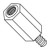 8-32X3/8 One Quarter Hex Male Female Threaded Standoff Nylon (Pack Qty 1,000) BC-140608HMN