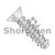 4-24X5/16 Phillips Flat High Low Screw Fully Threaded Zinc (Pack Qty 10,000) BC-0405HPF