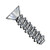 8-18X1 1/2 Phillips Flat High Low Screw Fully Threaded Zinc (Pack Qty 3,000) BC-0824HPF