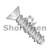 4-24X3/4 Phillips Flat High Low Screw Fully Threaded 18 8 Stainless Steel (Pack Qty 5,000) BC-0412HPF188