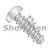 2-32X3/8 Phillips Pan High Low Screw Fully Threaded Zinc (Pack Qty 10,000) BC-0206HPP