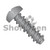 4-24X5/16 #3HD Phillips Pan High Low Screw Fully Threaded Black Zinc (Pack Qty 10,000) BC-0405HPPBZ