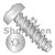 1/4-15X3/4 Six Lobe Pan High Low Screw Fully Threaded 4 10 Stainless Steel (Pack Qty 1,500) BC-1412HTP410