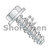 1/4-15X1/2 Unslotted Indented Hex Washer High Low Screw Fully Threaded Zinc (Pack Qty 4,000) BC-1408HW