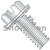 10-32X1/2 Slotted Indent Hex washer Internal Sems Machine Screw Full Thread Zinc (Pack Qty 5,000) BC-1108ISW