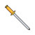 1/8X.06-.12 Copper Rivet With Steel Mandrel Zinc Plated (Pack Qty 10,000) BC-KDS42