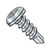 10-16X5/8 Square Recess Pan Self Drilling Screw Full Thread Zinc (Pack Qty 6,000) BC-1010KQP