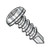 8-18X5/8 Square Pan Self Drilling Screw Full Thread 18-8 Stainless Steel (Pack Qty 1,500) BC-0810KQP188