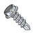 8-18X1/2 Slotted Indented Hex Washer Self Drilling Screw Full Thread Zinc (Pack Qty 10,000) BC-0808KSW