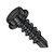8-18X1 Slotted Ind Hex Washer Full Thread Self Drilling Screw Black Oxide and Oil (Pack Qty 8,000) BC-0816KSWB