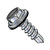 10-16X3/4 Slotted Ind Hex washer w/Bonded Neo EPDM Washer Self Drill Full Thread Zinc (Pack Qty 2,000) BC-1012KSWN