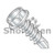 6-20X1/2 Unslotted Indented Hex washer Self Drill Screw Full Thread Zinc (Pack Qty 10,000) BC-0608KW