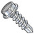 8-18X2 Unslotted Indented Hex washer Self Drill Screw Full Thread Zinc (Pack Qty 3,000) BC-0832KW