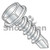 1/4-14X6 Unslotted Indented Hex washer Self Drill Screw Full Thread Zinc (Pack Qty 400) BC-1496KW